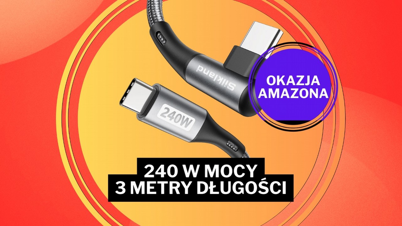 Nie uwierzysz, co potrafi kabel za 50 zł. 3 metry, 240 W i „działa lepiej niż niektóre droższe modele", źródło grafiki: Silkland; materiały promocyjne.