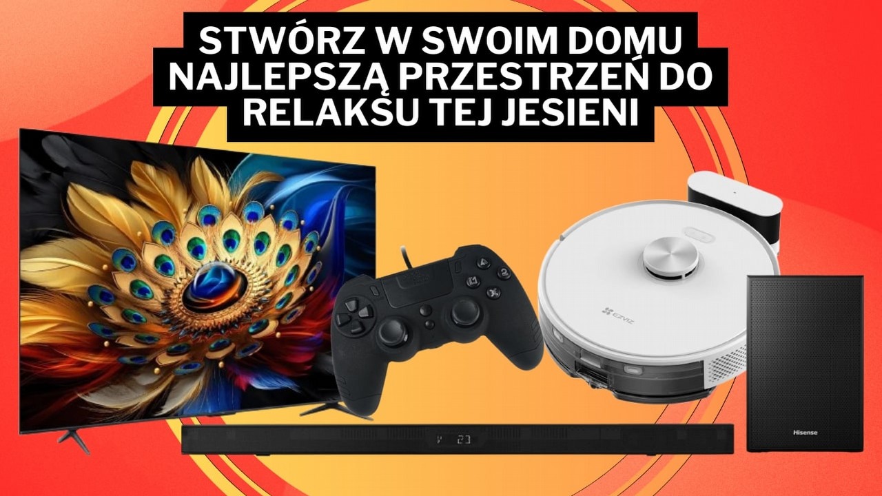 Hitowy soundbar oraz telewizor tańszy o 1000 zł - z tymi okazjami Amazona, Euro i Empiku nie musisz wychodzić do kina!, źródło grafiki: Hisense, TCL, EZVIZ, STEELPLAY.