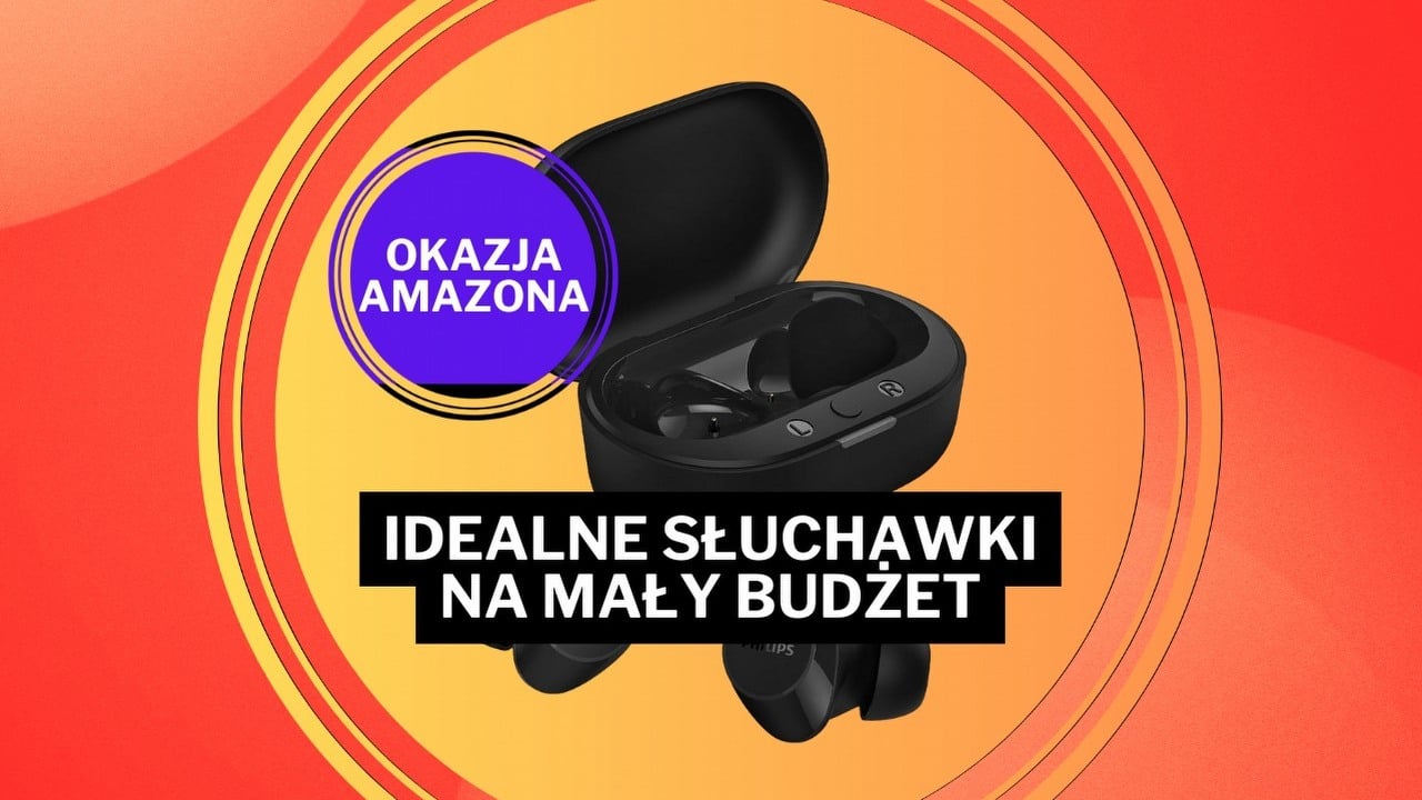 Te słuchawki mają prawie 5 gwiazdek przy 15000 ocen i kosztują mniej niż 70 zł. To prawdziwy as w rękawie Amazona!, źródło grafiki: Phillips; materiały promocyjne.
