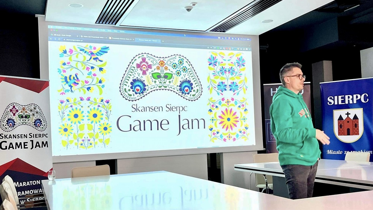 Skansen Sierpc Game Jam 2025 już za tydzień. Będziecie mieć 40 godzin, by stworzyć grę i pomóc Łukaszowi, źródło grafiki: Skansen Game Jam.