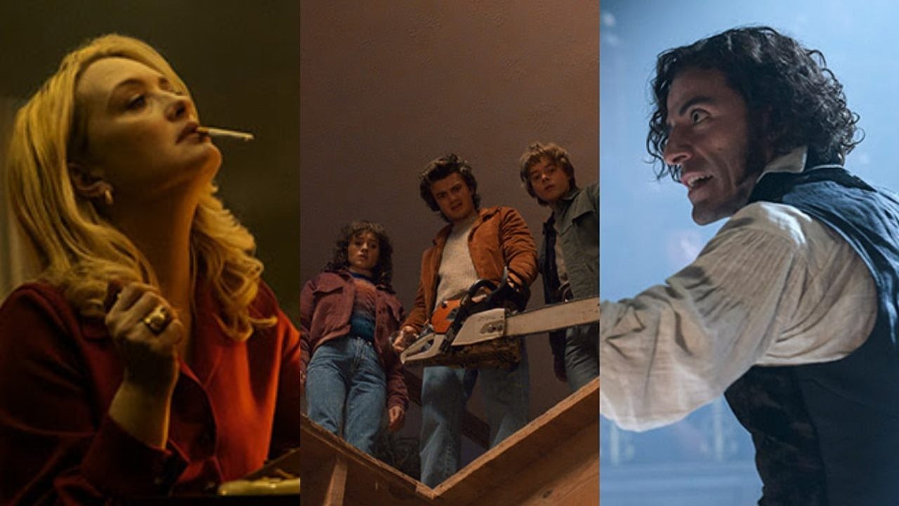 8 mocnych premier na Netflix w listopadzie. Wraca największy hit sci-fi giganta wszech czasów, nadciąga też gorąco oczekiwana polska nowość, źródło grafiki: Heweliusz, Jan Holoubek, Netflix, 2025 / Stranger Things, Ross Duffer, Netflix, 2025 / Frankenstein, Guillermo del Toro, Netflix, 2025.