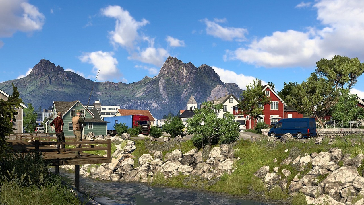 Piękno i realizm zachwyciły fanów popularnego symulatora ciężarówki na długim gameplayu z ETS2: Nordic Horizons, źródło grafiki: SCS Software.