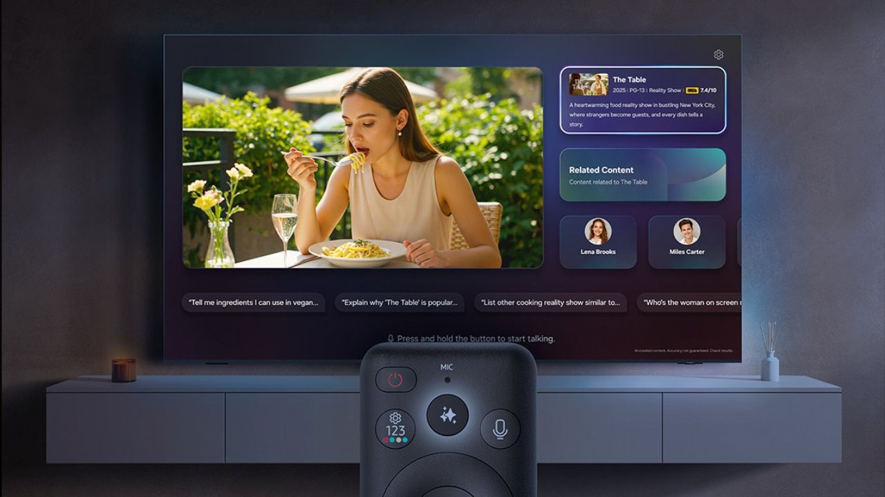 Samsung zamienia swoje telewizory w urządzenia wielofunkcyjne, dlatego rozszerza swój ekosystem o funkcje AI, źródło grafiki: Samsung.