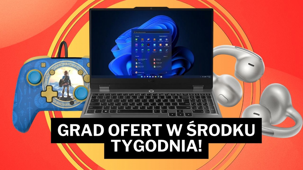 Kontroler do Switcha za mniej niż 50 złotych oraz gamingowy laptop w konkretnej przecenie! Grad promocji Amazona, Empiku i Euro, źródło grafiki: Lenovo, PDP, Baseus.