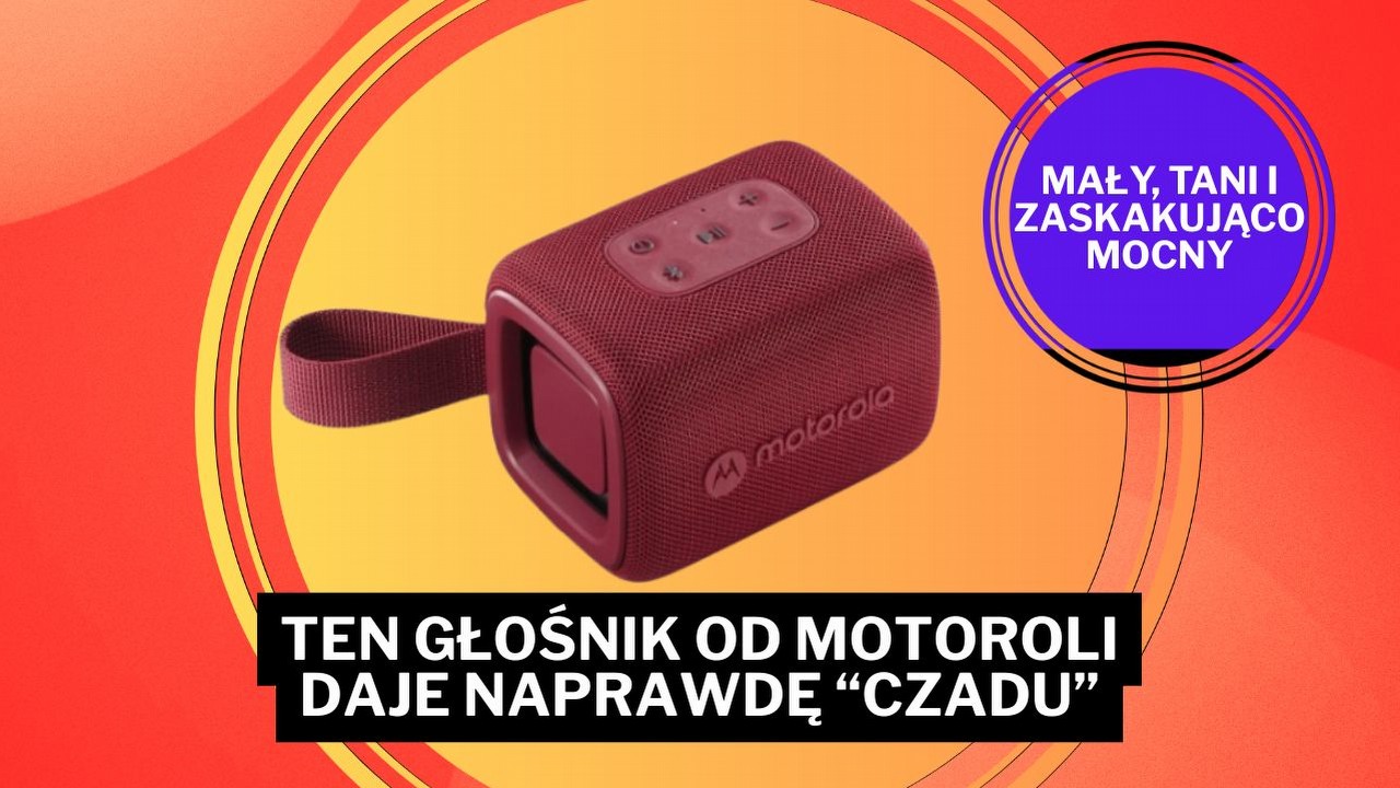 Motorola zmiata konkurencję tym głośnikiem! 12 godzin pracy w takim maleństwie to istne szaleństwo, źródło grafiki: Motorola.