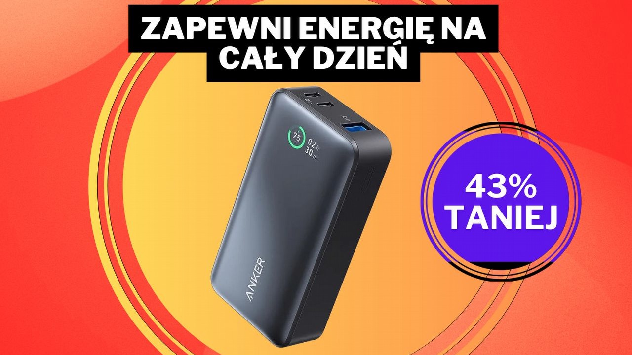 Na takie promocje czekam! „Niezawodny i stylowy” powerbank z baterią 10 000 mAh ponad 40% taniej, źródło grafiki: Anker.