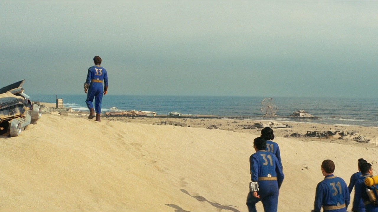 Na numer ze zdjęcia z 2. sezonu Fallouta można zadzwonić. Usłyszycie wtedy wiadomość od samego Vault-Tec, źródło grafiki: Prime Video.