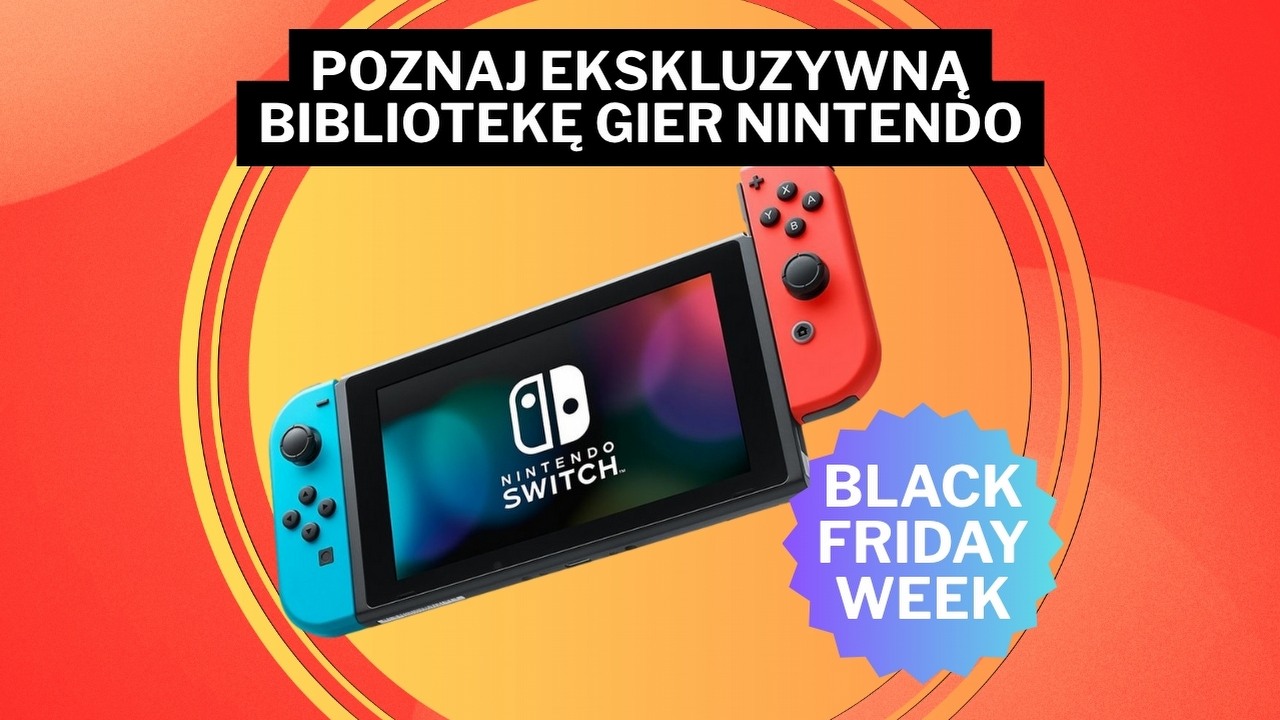 Rekordowa obniżka Amazona! Kultowe Nintendo Switch 300 zł taniej na Black Friday Weeks to okazja, która zachwyca, źródło grafiki: Nintendo.