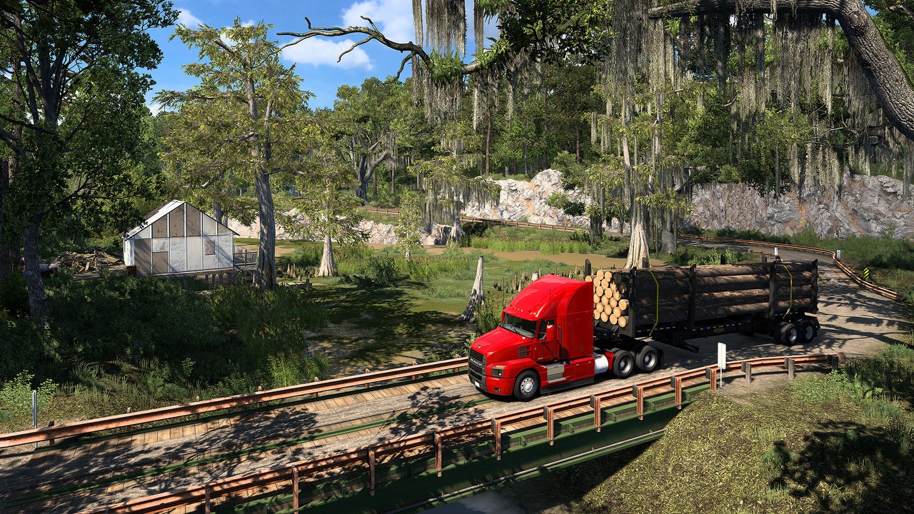 Popularny symulator ciężarówki w końcu zabierze graczy do krainy jezior i bagien. ATS: Louisiana nadjedzie bardzo szybko, źródło grafiki: SCS Software.