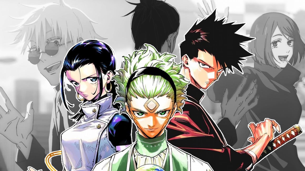 Scena w sequelu Jujutsu Kaisen wygląda jak zły omen. Fani już mają teorię nawiązującą do tragicznych losów Gojo, Geto i Shoko, źródło grafiki: Jujutsu Kaisen: Modulo, Gege Akutami i Yuji Iwasaki, Shueisha, 2025.