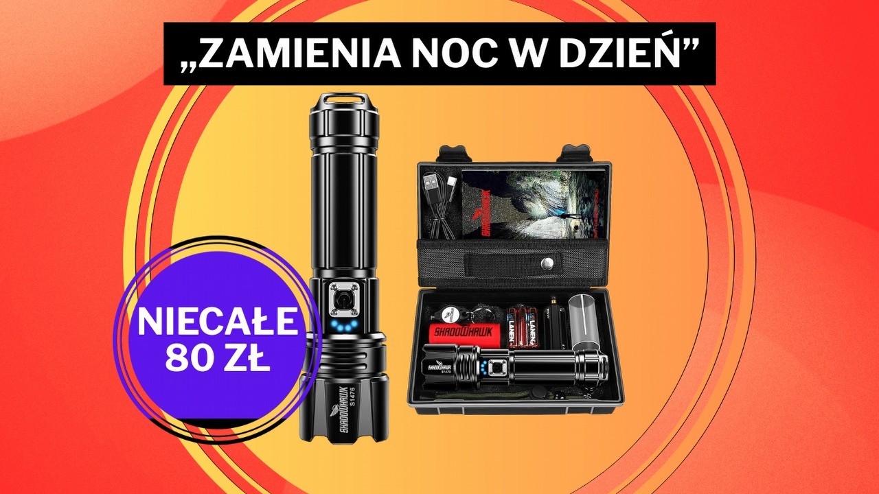 Niestraszne jej spotkanie z ciężarówką czy upadek z 10 metrów! Ta latarka za niecałe 80 zł trafiła na moją listę życzeń, źródło grafiki: Shadowhawk.