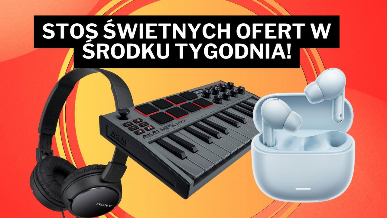 „Wspaniały zestaw słuchawkowy” Sony za mniej niż 40 złotych rozbił bank! Ponadto w supercenie można zgarnąć słuchawki Xiaomi, źródło grafiki: Sony, Xiaomi, Akai Professional.