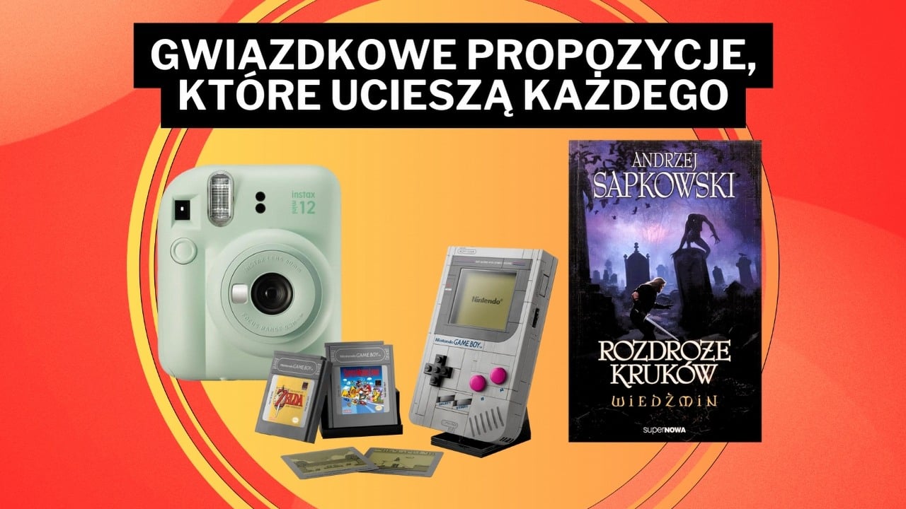 „Klockowe arcydzieło retro” LEGO przypomniało mi, jak marzyłem o Game Boyu. Do tego aparat, który uchwyci świąteczne chwile, źródło grafiki: Instax / LEGO / SuperNowa.