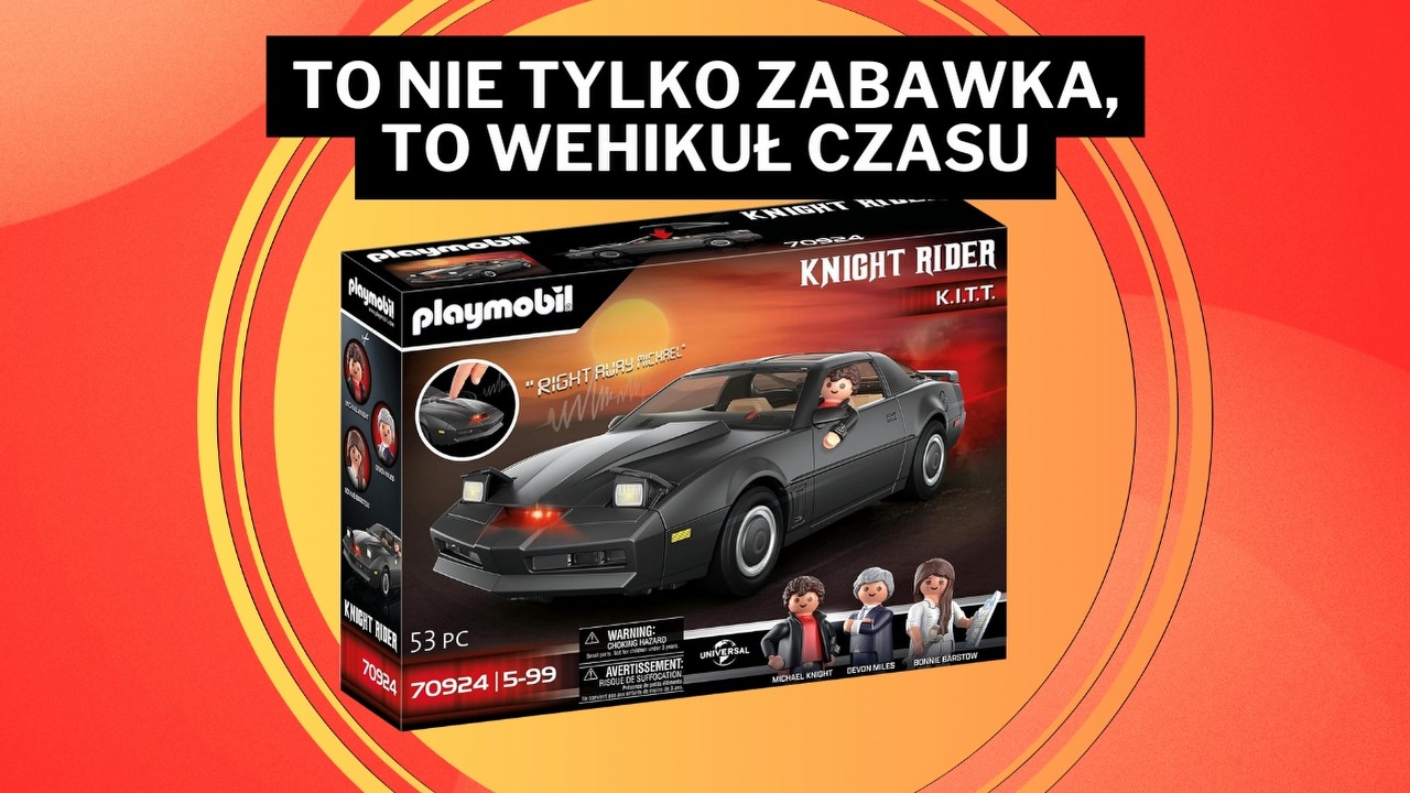 Ten samochód ukształtował całe moje dzieciństwo. Kultowy K.I.T.T. z Nieustraszonego jest na wyciągnięcie ręki za mniej niż 200 zł, źródło grafiki: Playmobil.