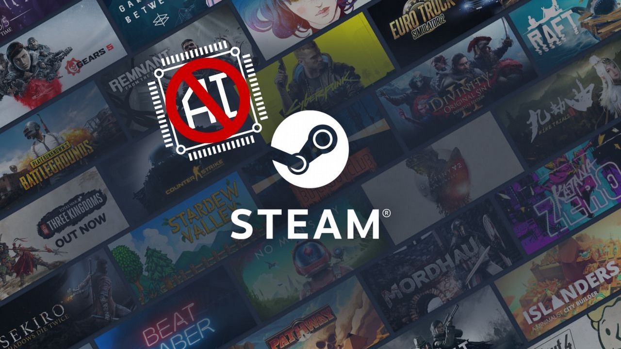 Gracze sugerują ukrywanie gier wykorzystujących AI na Steamie, tak jak w przypadku treści dla dorosłych, źródło grafiki: Valve.