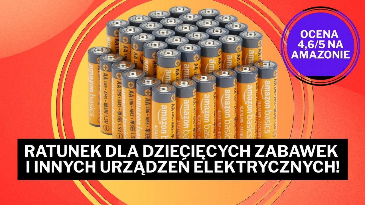 Przybyły mi z pomocą podczas zabawy z siostrzeńcami! Baterie AA od Amazon zasilą każdą zabawkę, a teraz są w sporej promocji, bo o 31% taniej!, źródło grafiki: Amazon.pl.