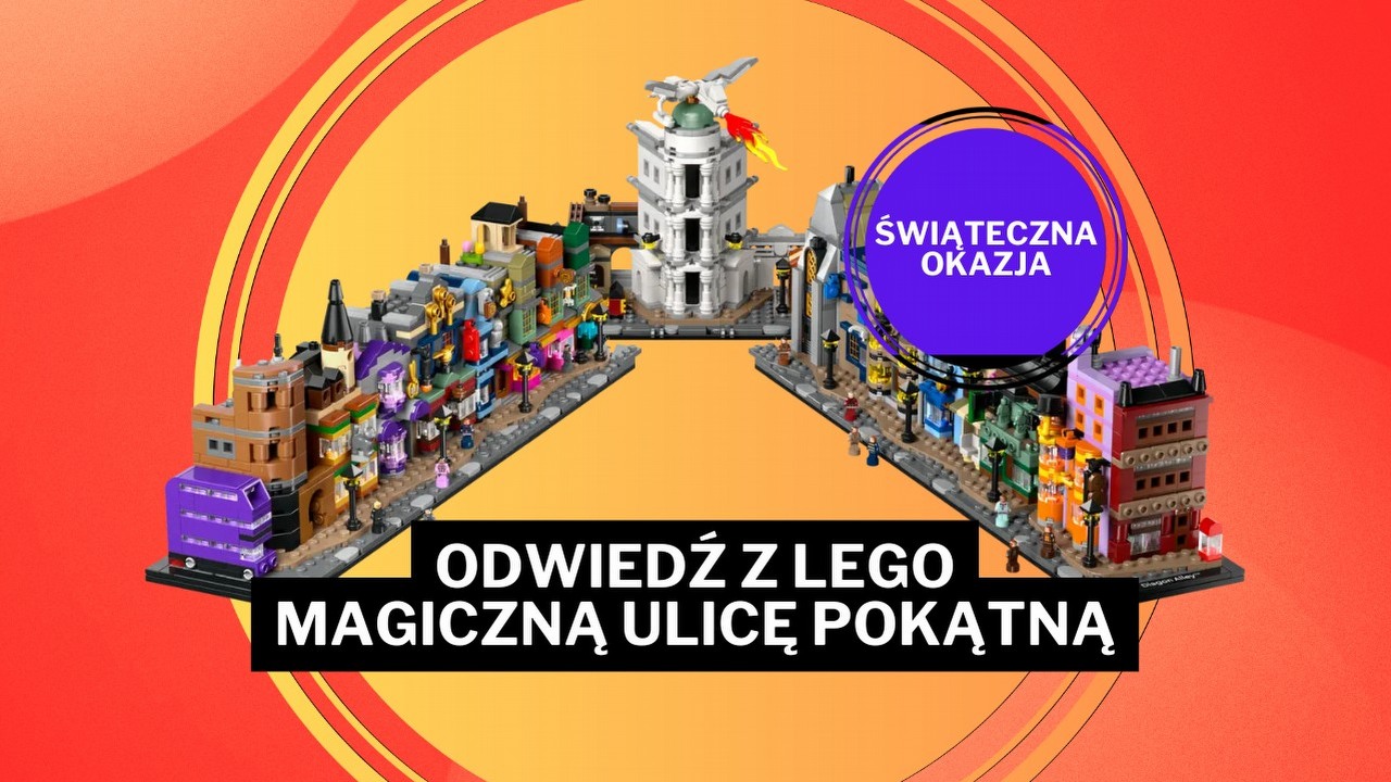 To miejsce z Harry'ego Pottera oczarowało mnie bardziej niż Hogwart. W wersji LEGO z 3000 klocków wygląda bajecznie, źródło grafiki: LEGO; materiały promocyjne.