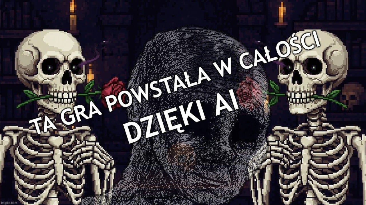 Gra stworzona w 3 miesiące dzięki ChatGPT i Claude Code obrywa od graczy na Steam. „Niebezpieczna równia pochyła”, źródło grafiki: Grolaf / Crunch Fest..