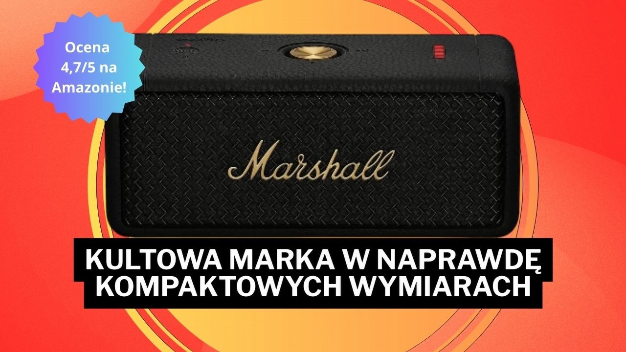 „Porównywałem z JBL i Bose - Marshall wygrywa”. Ten kultowy głośnik to „klejnot łączący styl vintage i nowoczesną technologię”, źródło grafiki: Amazon.pl.