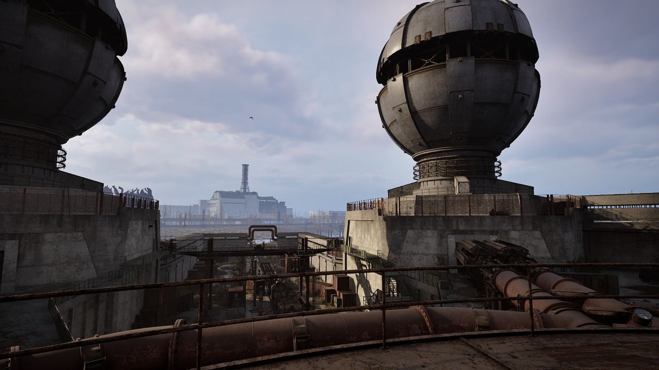 Gracze postapokaliptycznej survivalowej strzelanki z otwartym światem otrzymali klimatyczny prezent na koniec roku. Elektrownia w STALKER 2 wreszcie stanie otworem, źródło grafiki: GSC Game World.