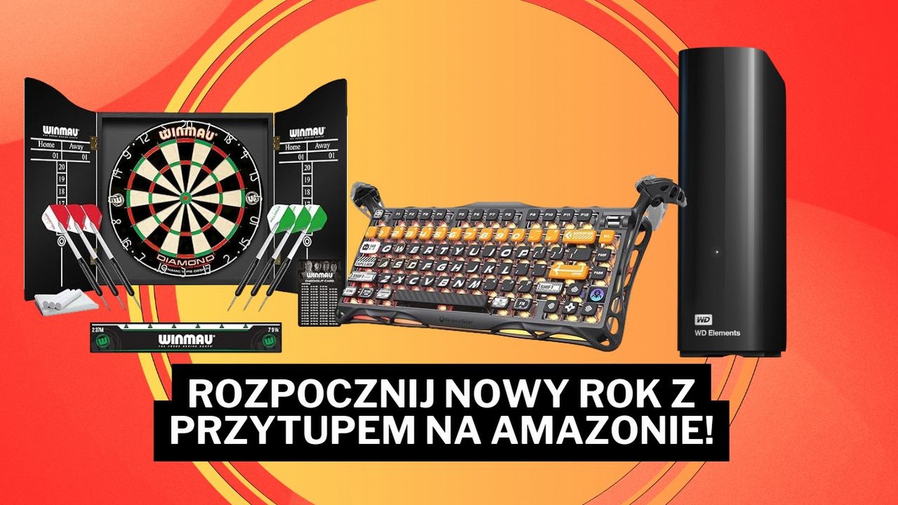 Klawiatura jak z filmu Sci-Fi i dysk 24 TB? Zobacz okazje na Amazonie, z którymi z przytupem wejdziesz w 2026 rok, źródło grafiki: Amazon.