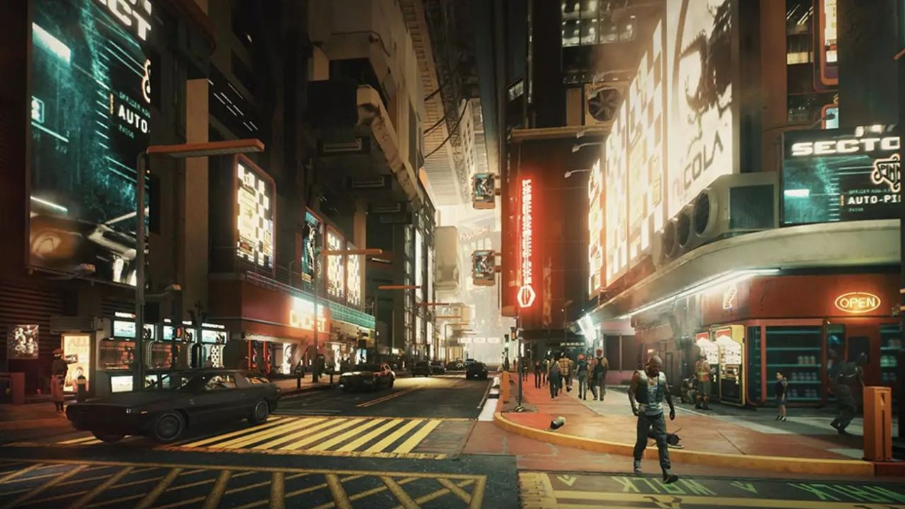 Zmienił Cyberpunka 2077 w hit z VHS-ów. Gra w wersji retro prezentuje się wyjątkowo, źródło grafiki: CD Projekt RED.