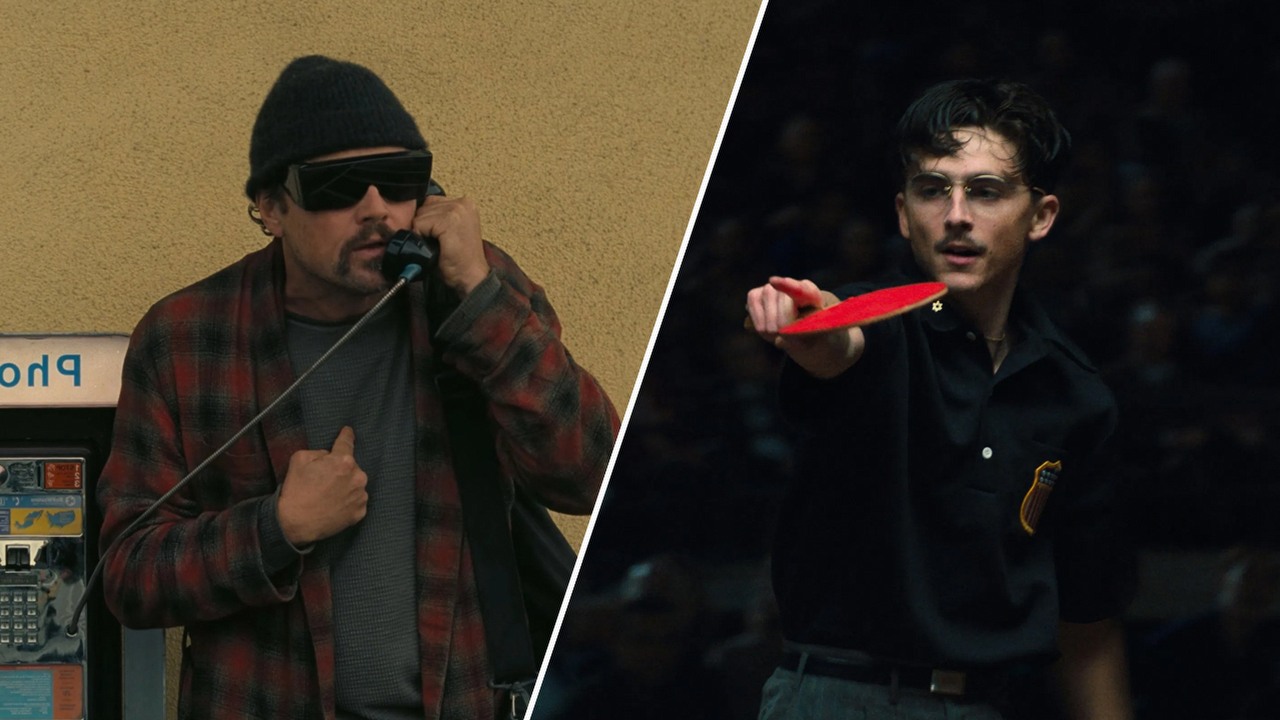 Najwyżej ocenianym filmem 2025 roku nie jest hit z Leonardo DiCaprio, ani z Timothee Chalametem. To anime z 96% na Rotten Tomatoes, źródło grafiki: Jedna bitwa po drugiej, Paul Thomas Anderson, Warner Bros. Pictures, 2025 / Marty Supreme, Josh Safdie, A24, 2025.