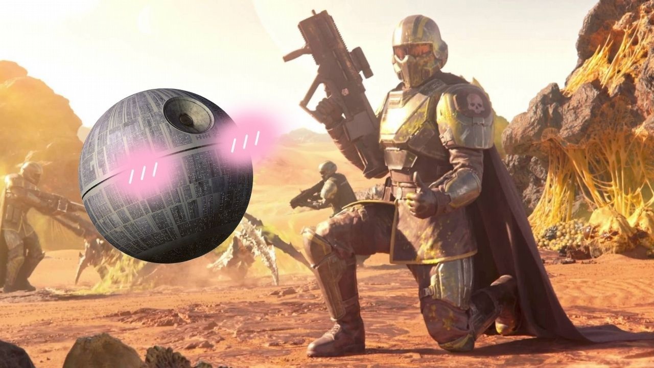 W Helldivers 2 przetestowano Gwiazdę Pokoju, a teraz gracze demokratycznie zagłosują jaką planetę należy zniszczyć, źródło grafiki: Arrowhead Game Studios.