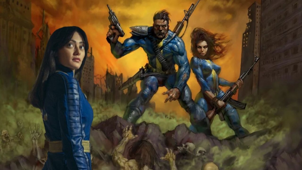 Co gdyby serialowego Fallouta przenieść do oryginału z 1997 roku? Fan cofnął Lucy i Ghula do przeszłości, źródło grafiki: Justin Sweet / Amazon.