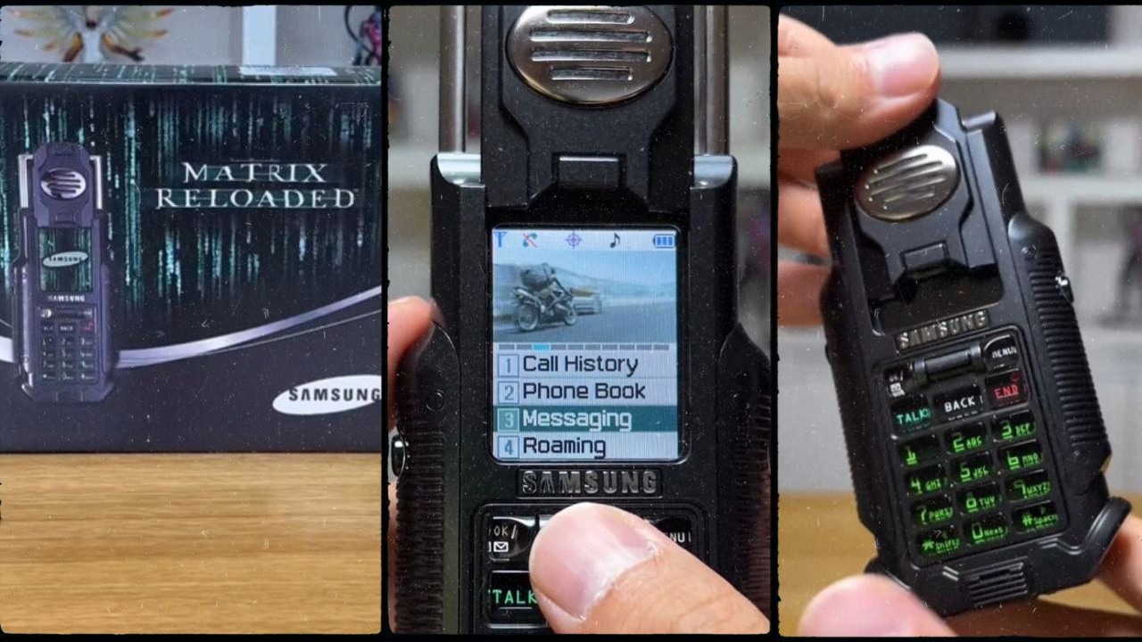 Tylko 5 000 egzemplarzy na świecie. Kultowy telefon Samsunga z Matrixa, był marzeniem fanów, źródło grafiki: Portal X/@gamer_lafan.