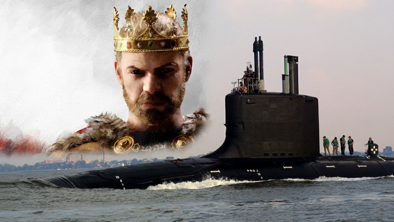 Crusader Kings 3 na atomowym okręcie podwodnym. Hobby marynarza-gracza mogło narazić tajemnice marynarki, źródło grafiki: United States Navy/Paradox Interactive.