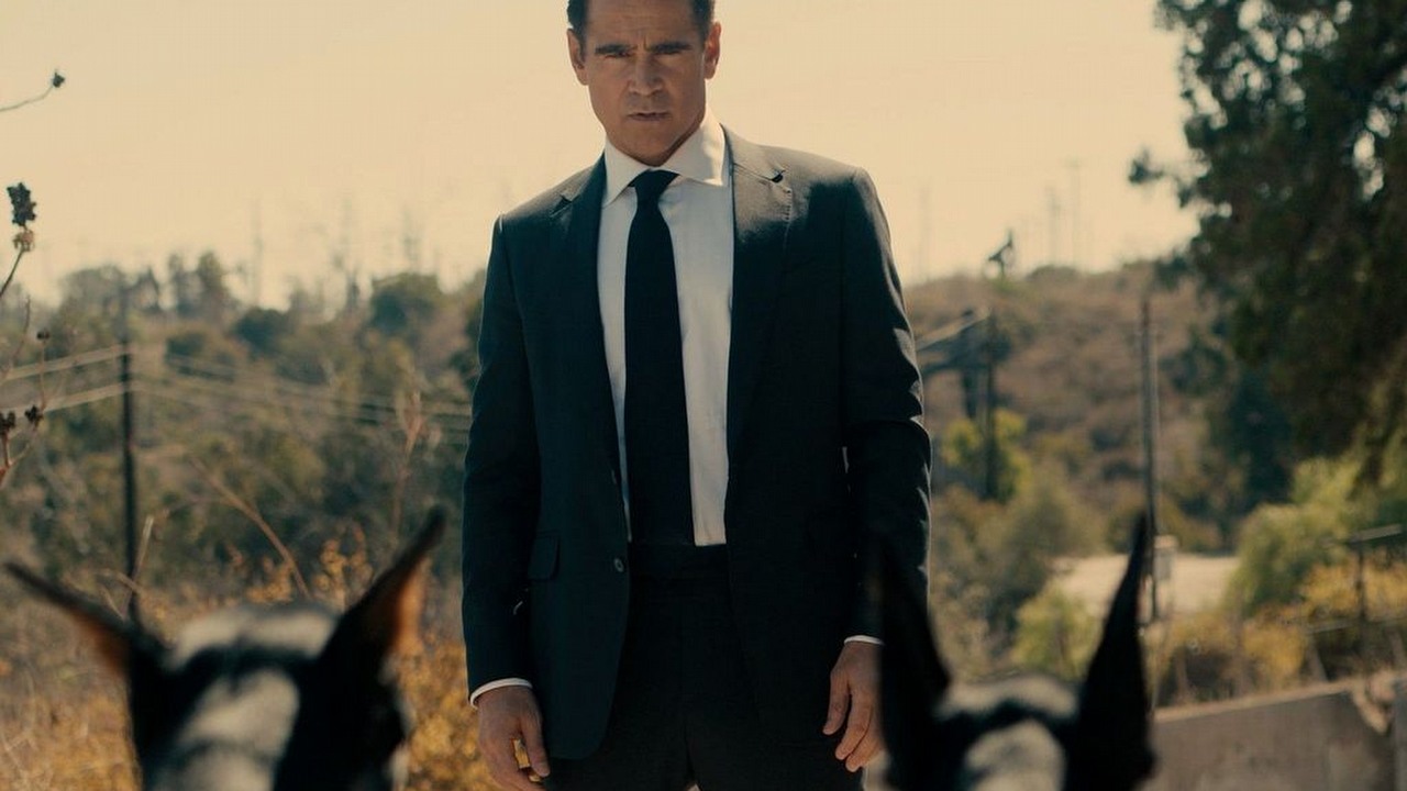 Jeden z najlepszych seriali kryminalnych Apple TV w tym roku wróci z 2. sezonem. Kontynuacja „nieprzewidywalnej” produkcji z Colinem Farrellem na zdjęciach i z datą premiery, źródło grafiki: Sugar, Mark Protosevich, Apple, 2024.