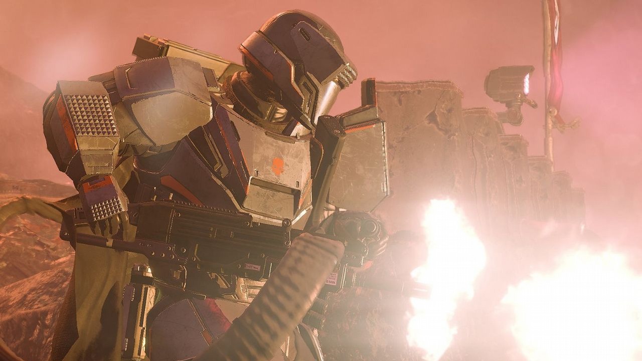 Do Helldivers 2 dodano czołg i inne nowości, ale to wybuchowy młotek rozkochał w sobie graczy walczących z Automatami, źródło grafiki: Arrowhead Game Studios.