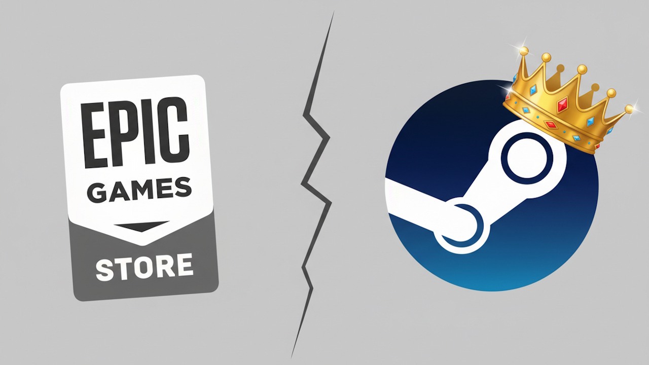 Darmowe gry w Epic Games Store to prezent dla Steama, ale Epic też czerpie z tego wielkie korzyści: „trudno o lepszy wynik”, źródło grafiki: Epic Games / Steam / Gemini.