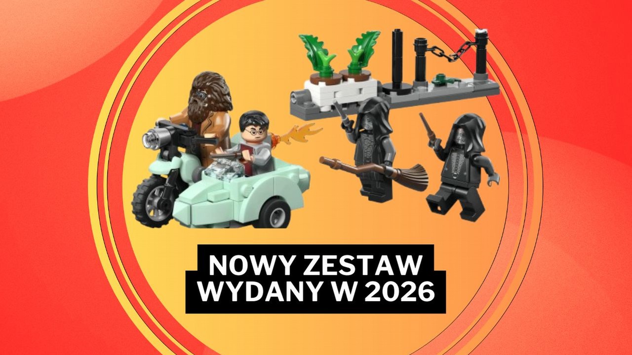 Nowe LEGO Harry Potter za 62 zł! Fani na to czekali - „motocykl Hagrida to coś, o czym marzyłem od lat”.