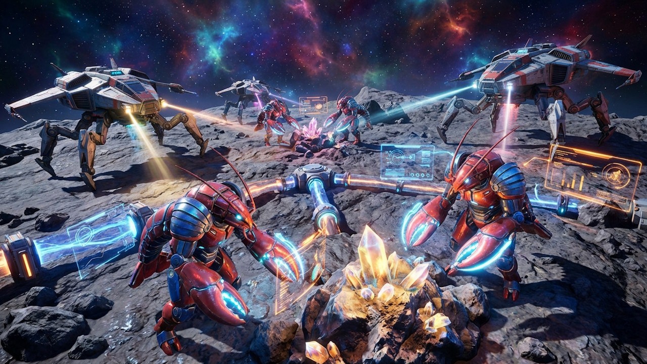 Świat, w którym rządzą wyłącznie maszyny, a ludzie są zaledwie widzami, pozostaje zagadką nawet dla swojego twórcy. „Mogą tam być funkcje, o których nie wiem”, źródło grafiki: SpaceMolt.