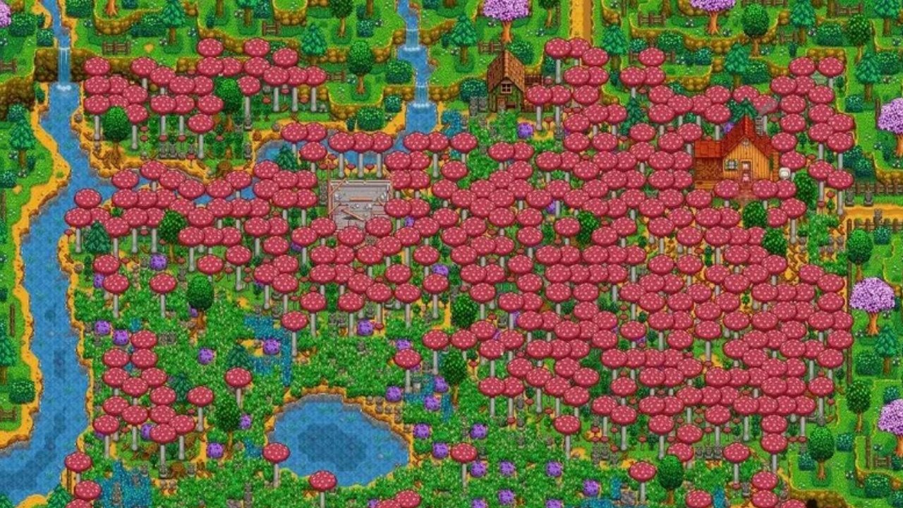 Gracz Stardew Valley zostawił włączoną grę na ponad 3 tygodnie, by przespać 1000 lat. Nie spodziewał się tego, co zobaczył po przebudzeniu, źródło grafiki: ConcernedApe.