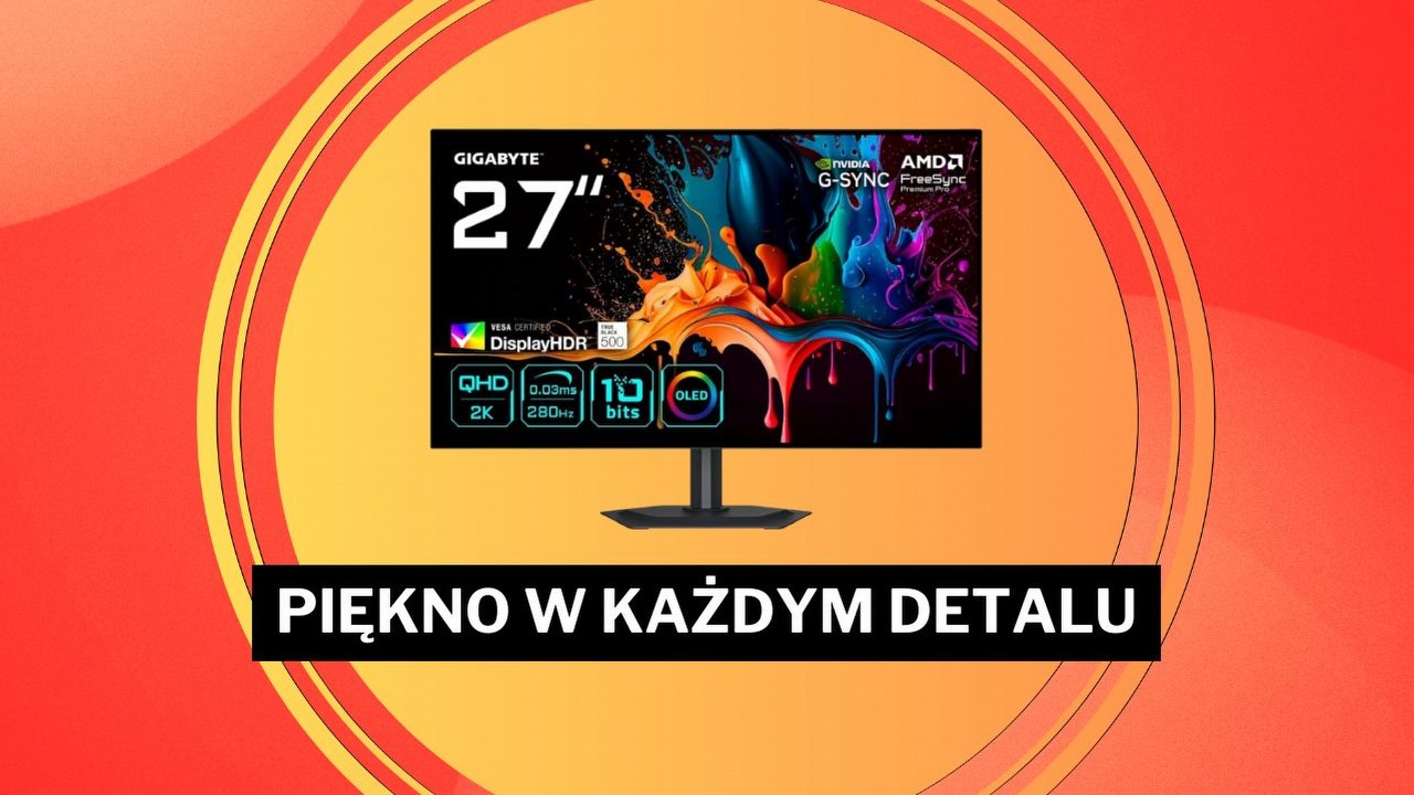 „Jestem absolutnie zakochany w tym monitorze”. OLED 27”, 280 Hz i czysta czerń - teraz 300 zł taniej na Amazonie.