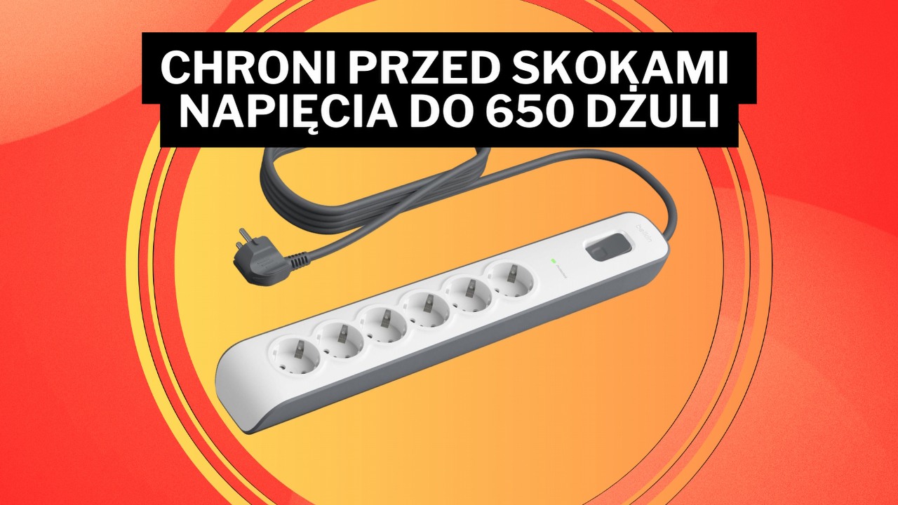 „Najlepsza listwa zasilająca” w szokująco niskiej cenie! Sprzęt renomowanej amerykańskiej marki uratował urządzenia wielu użytkowników, źródło grafiki: Belkin.