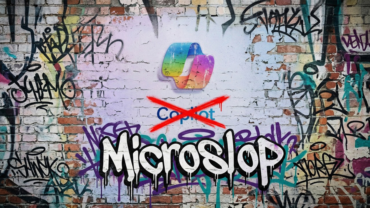 Microsoft próbował walczyć z memem Microslop na Discordzie Copilota co wywołało wojnę z użytkownikami, źródło grafiki: Gemini.