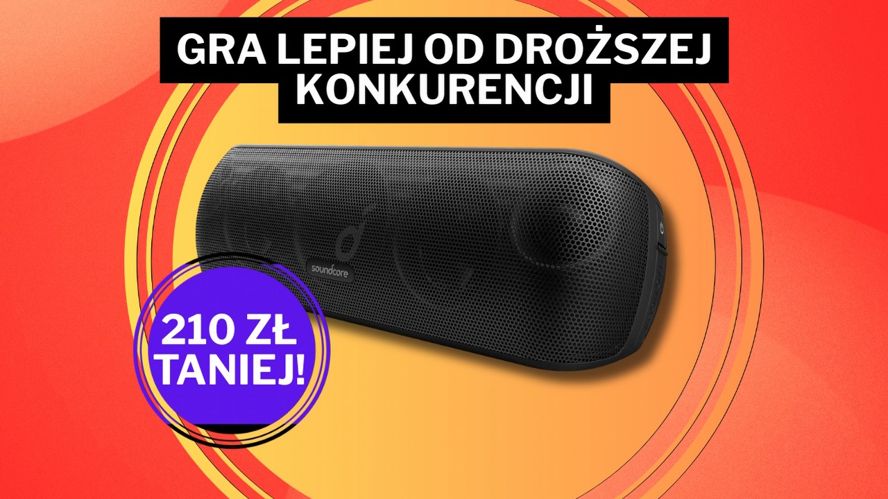 „Wgniata w ziemię” JBL-a. Ukochany głośnik Polaków prawie 50% taniej! To może być hit Dni Wiosennych Okazji Amazona, źródło grafiki: Anker.