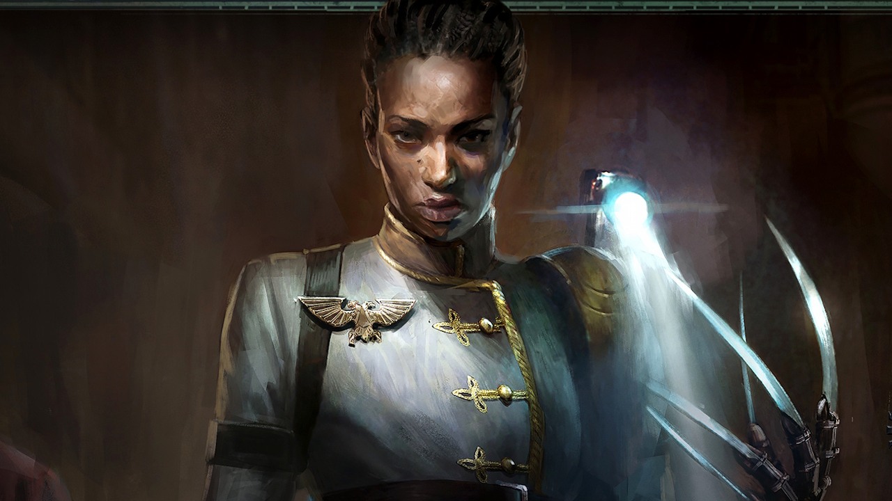 Nowe RPG w świecie Warhammera 40,000 zaoferuje graczom lekarkę jako towarzyszkę, ale jej styl gry przypomina raczej szalonego naukowca, źródło grafiki: Owlcat Games.