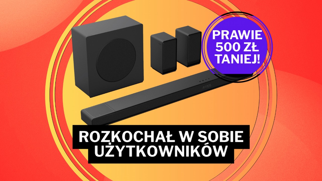 Dźwięk lepszy niż w kinie za niecałe 1500 zł w Media Expert. Ten soundbar Hisense bije na głowę kilkukrotnie droższe zestawy, źródło grafiki: Hisense.