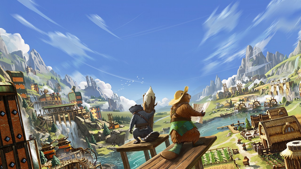 Doskonały polski city builder w końcu doczekał się premiery wersji 1.0 na Steam. Timberborn niezmiennie zachwyca, źródło grafiki: Mechanistry.