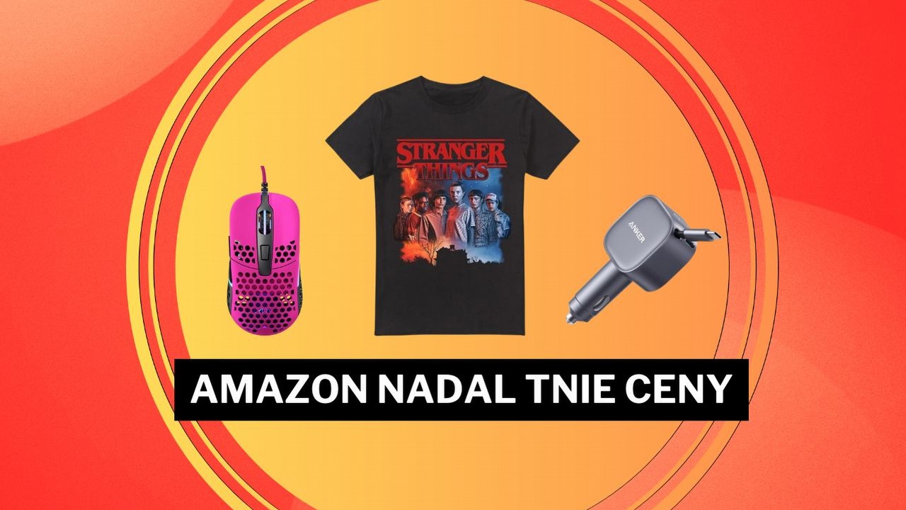 Amazon nie zwalnia! Najlepsze promocje marca 2026 - nawet 40% taniej na mysz gamingową i -32% na t-shirt Stranger Things.