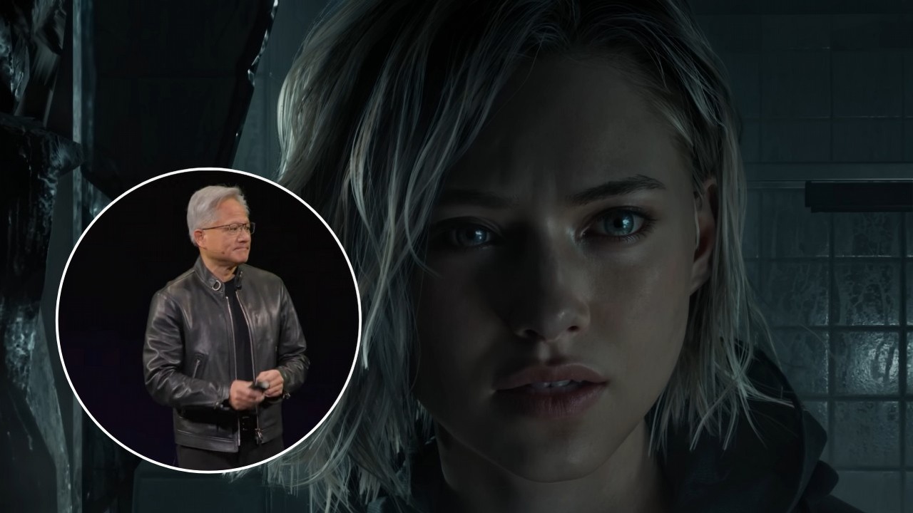 „Całkowicie się mylą”. Jensen Huang broni nowej technologii DLSS 5 przed krytyką, źródło grafiki: YouTube: NVIDIA GeForce; 2026 / YouTube: Yahoo Finance; 2026.