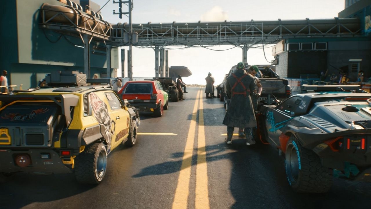 Cyberpunk 2077 pojawi się także na arcade'owych automatach w starym stylu. A przynajmniej wyścigi z Cyberpunka, źródło grafiki: CD Projekt RED.