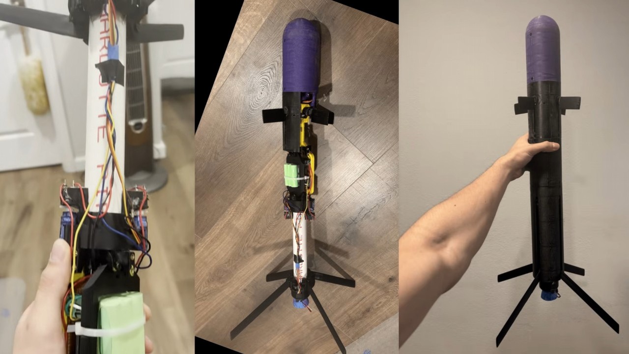 Wyrzutnia rakiet za niespełna 360 złotych udowadnia jedno: nowoczesna technologia trafiła pod strzechy i stała się niebezpiecznie tania, źródło grafiki: YouTube: Alisher Khojayev; 2026.