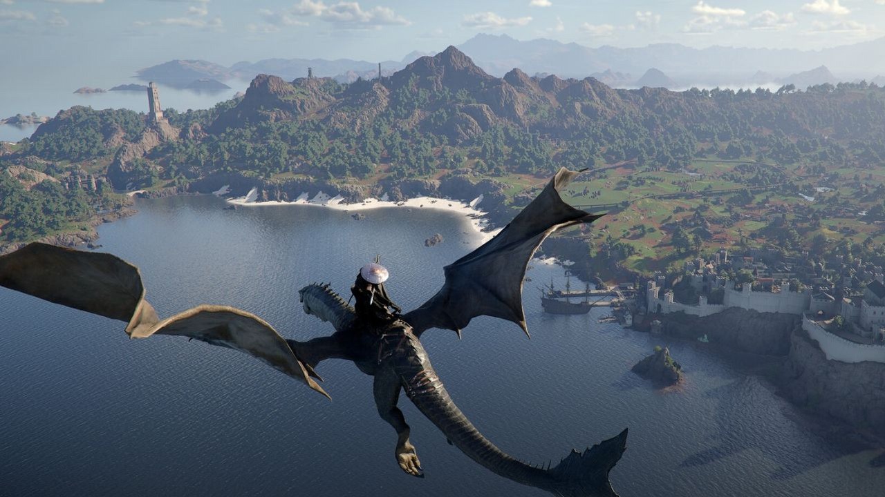 Twórcy Crimson Desert mają specyficzną metodę zawracania graczy z granic mapy. Lepiej uważajcie na morderczego wieloryba, źródło grafiki: Pearl Abyss.