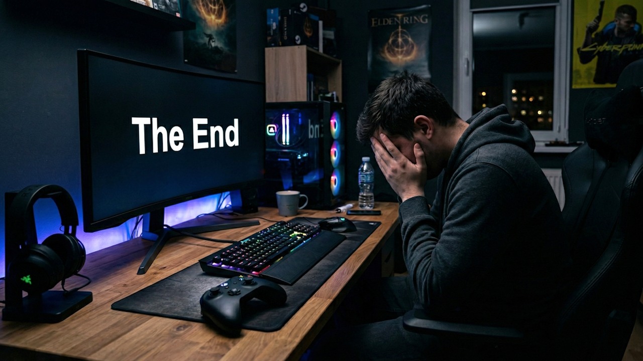 Naukowcy z Polski mówią jasno: przejście świetnej gry wywołuje specyficzną formę żałoby. Fani jednego gatunku są na nią najmocniej narażeni, źródło grafiki: Google Gemini.